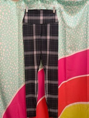 Plaid ALO High-Waist Leggings - Black & Gray